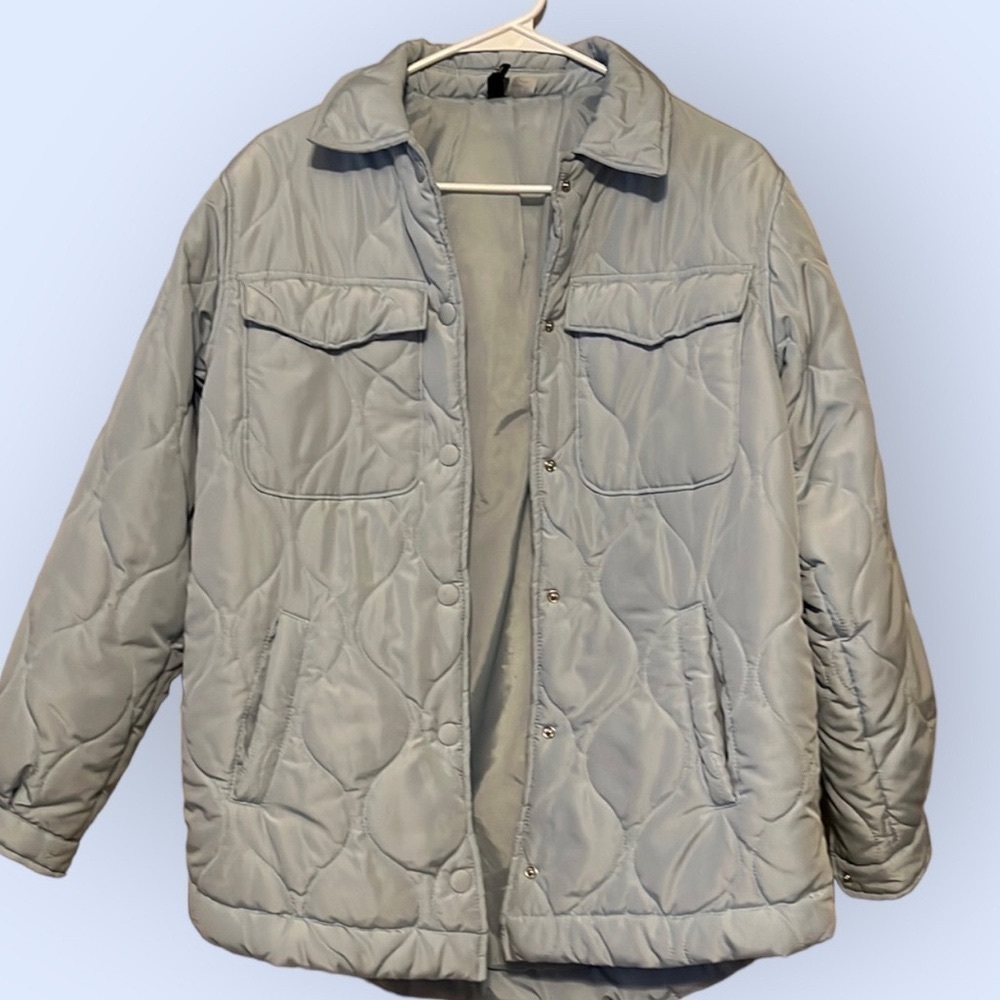 Divided baby blue puffer jacket . Sz xs-sm